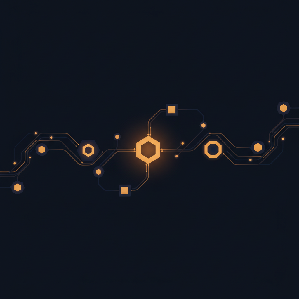 Abstract visualization of interconnected eCommerce decision pathways